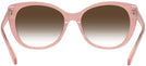 Cat Eye Milky Pink/transparent Pink Coach 8370U Sunglasses View #4