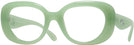 Oversized,Round Milky Mint Coach 8391U Single Vision Full Frame View #1