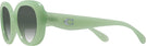 Oversized,Round Milky Mint Coach 8391U w/ Gradient Progressive No-Line Reading Sunglasses View #3
