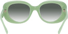 Oversized,Round Milky Mint Coach 8391U w/ Gradient Progressive Reading Sunglasses View #4