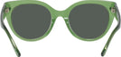 Round Transparent Key Lime Coach 8393U Progressive Reading Sunglasses View #4