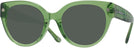 Round Transparent Key Lime Coach 8393U Progressive Reading Sunglasses View #1