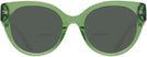 Round Transparent Key Lime Coach 8393U Bifocal Reading Sunglasses View #2