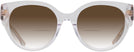 Round Transparent Clear Coach 8393U w/ Gradient Bifocal Reading Sunglasses View #2