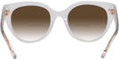 Round Transparent Clear Coach 8393U w/ Gradient Bifocal Reading Sunglasses View #4
