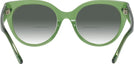 Round Transparent Key Lime Coach 8393U w/ Gradient Bifocal Reading Sunglasses View #4