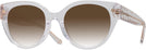 Round Transparent Clear Coach 8393U w/ Gradient Progressive Reading Sunglasses View #1