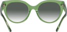 Round Transparent Key Lime Coach 8393U w/ Gradient Progressive Reading Sunglasses View #4
