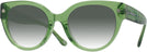 Round Transparent Key Lime Coach 8393U w/ Gradient Progressive Reading Sunglasses View #1
