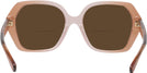 Square Saddle/dusty Rose Gradient Coach 8404U Bifocal Reading Sunglasses View #4