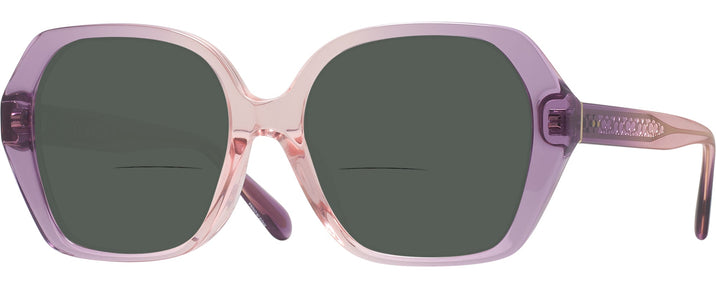 Square Amethyst/pink Gradient Coach 8404U Bifocal Reading Sunglasses View #1
