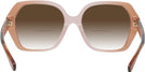 Square Saddle/dusty Rose Gradient Coach 8404U w/ Gradient Bifocal Reading Sunglasses View #4