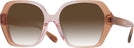 Square Saddle/dusty Rose Gradient Coach 8404U w/ Gradient Progressive Reading Sunglasses View #1
