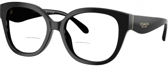 Square,Oversized Black Coach 8438U Bifocal View #1