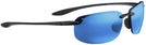 Rectangle Black / Blue Hawaii Lens Maui Jim Ho&#39;okipa 407 Bifocal Reading Sunglasses View #1