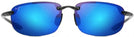 Rectangle Smoke / Blue Hawaii Lens Maui Jim Ho&#39;okipa 407 Bifocal Reading Sunglasses View #2