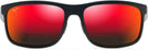 Rectangle Matte Black/hawaii Lava Lens Maui Jim Huelo 449 Bifocal Reading View #2