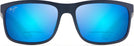 Rectangle Matte Blue/blue Hawaii Lens Maui Jim Huelo 449 Bifocal Reading View #2