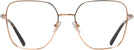 Oversized,Square Rose Gold Jimmy Choo 2001B Progressive No-Lines View #2