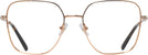Oversized,Square Rose Gold Jimmy Choo 2001B Progressive No-Lines View #2