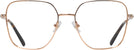 Oversized,Square Rose Gold Jimmy Choo 2001B Progressive No-Lines View #2