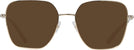Oversized,Square Pale Gold Jimmy Choo 2001B Progressive Reading Sunglasses View #2