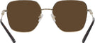 Oversized,Square Pale Gold Jimmy Choo 2001B Progressive Reading Sunglasses View #4