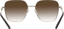 Oversized,Square Pale Gold Jimmy Choo 2001B w/ Gradient Bifocal Reading Sunglasses View #4