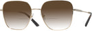 Oversized,Square Pale Gold Jimmy Choo 2001B w/ Gradient Bifocal Reading Sunglasses View #1