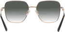 Oversized,Square Rose Gold Jimmy Choo 2001B w/ Gradient Bifocal Reading Sunglasses View #4