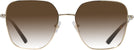 Oversized,Square Pale Gold Jimmy Choo 2001B w/ Gradient Progressive Reading Sunglasses View #2