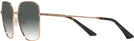 Oversized,Square Rose Gold Jimmy Choo 2001B w/ Gradient Progressive Reading Sunglasses View #3