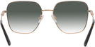 Oversized,Square Rose Gold Jimmy Choo 2001B w/ Gradient Progressive Reading Sunglasses View #4