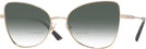 Butterfly Pale Gold Jimmy Choo 2006 w/ Gradient Bifocal Reading Sunglasses View #1