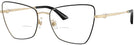 Butterfly Pale Gold/black Jimmy Choo 2010HB Bifocal View #1
