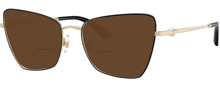 Butterfly Pale Gold/black Jimmy Choo 2010HB Bifocal Reading Sunglasses View #1