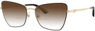 Butterfly Pale Gold/black Jimmy Choo 2010HB w/ Gradient Bifocal Reading Sunglasses View #1