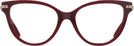 Cat Eye Red Jimmy Choo 3001B Single Vision Full Frame View #2