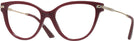 Cat Eye Red Jimmy Choo 3001B Single Vision Full Frame View #1
