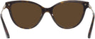 Cat Eye Havana Jimmy Choo 3001B Progressive Reading Sunglasses View #4