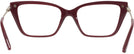 Cat Eye Red Jimmy Choo 3002B Single Vision Full Frame View #4
