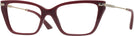 Cat Eye Red Jimmy Choo 3002B Single Vision Full Frame View #1