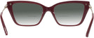 Cat Eye Red Jimmy Choo 3002B w/ Gradient Bifocal Reading Sunglasses View #4