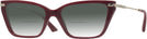 Cat Eye Red Jimmy Choo 3002B w/ Gradient Bifocal Reading Sunglasses View #1