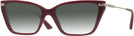 Cat Eye Red Jimmy Choo 3002B w/ Gradient Progressive Reading Sunglasses View #1