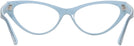 Cat Eye Blue Jimmy Choo 3005 Single Vision Full Frame View #4