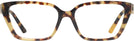 Rectangle Yellow Havana Jimmy Choo 3008 Single Vision Full Frame View #2