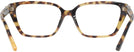 Rectangle Yellow Havana Jimmy Choo 3008 Single Vision Full Frame View #4