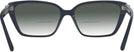 Rectangle Blue Jimmy Choo 3008 w/ Gradient Bifocal Reading Sunglasses View #4