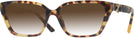 Rectangle Yellow Havana Jimmy Choo 3008 w/ Gradient Progressive Reading Sunglasses View #1